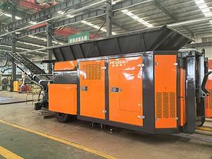 Penghancur Limbah Poros Ganda Mobile