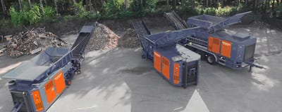 Penghancur Limbah Poros Ganda Mobile