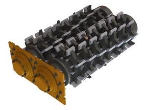 Penghancur Limbah Poros Ganda Mobile